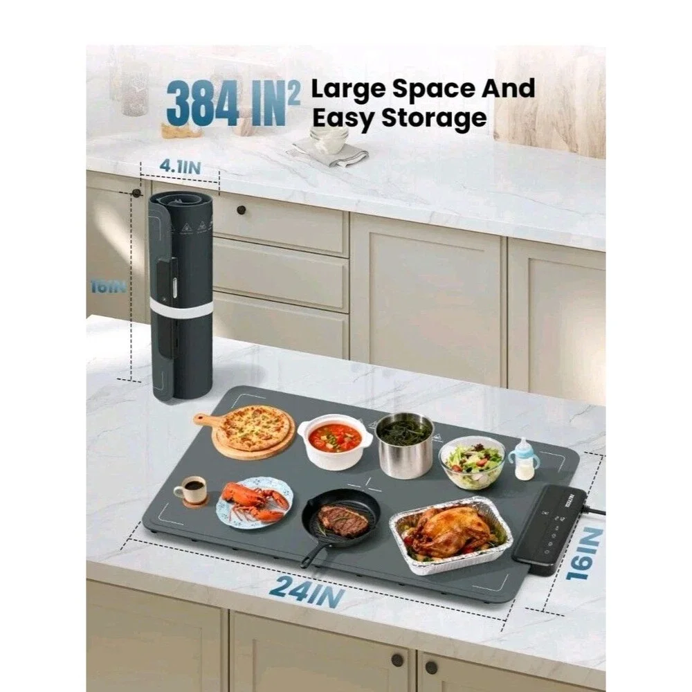 Portable Food Warmer Mat 24